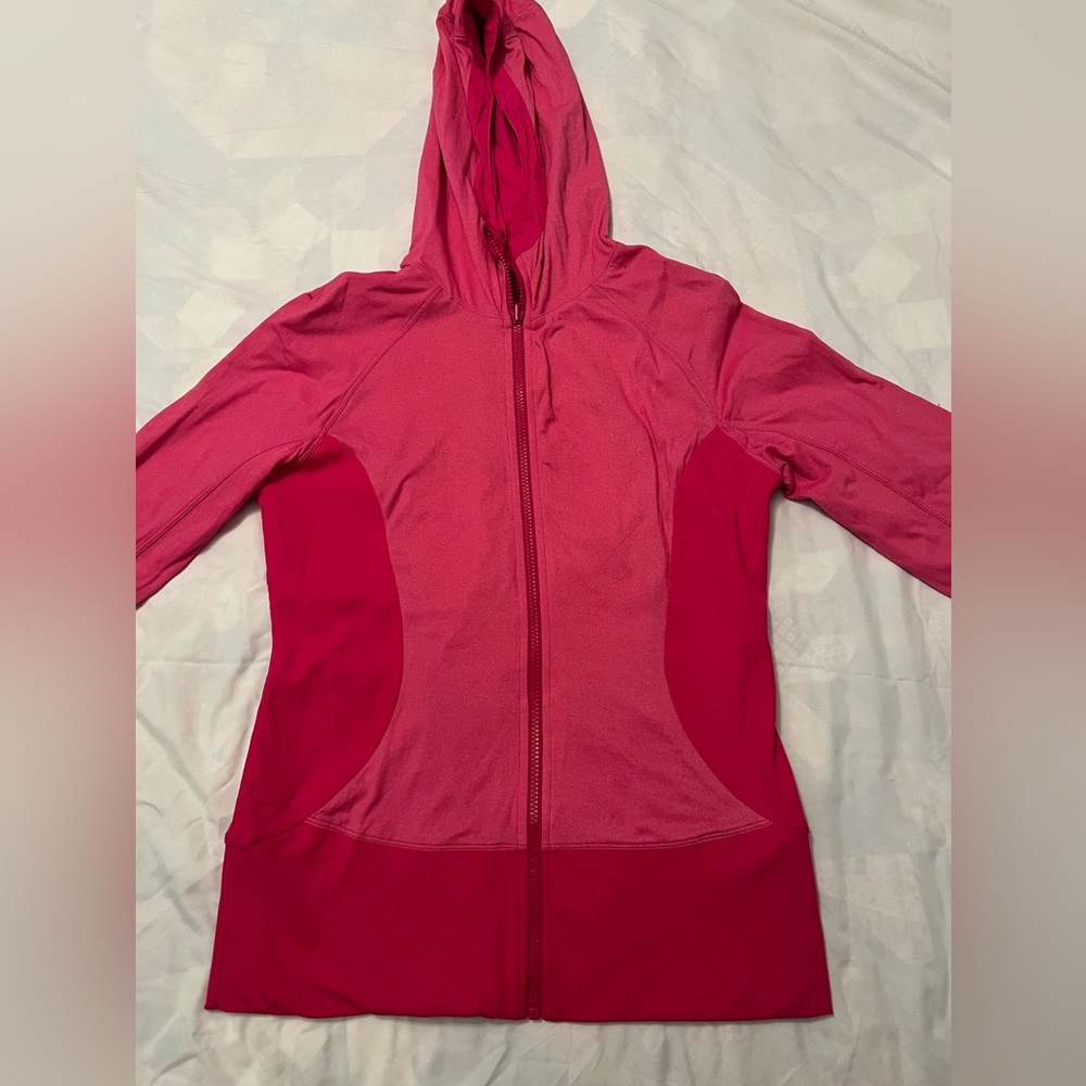 Lululemon reversible hot pink jacket size 12